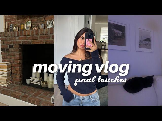 MOVING VLOG: couch delivery, final touches, decorating fireplace — ep. 6