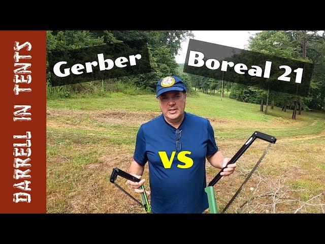 Darrell In Tents | Gerber Freescape VS Boreal 21 Bow Saw