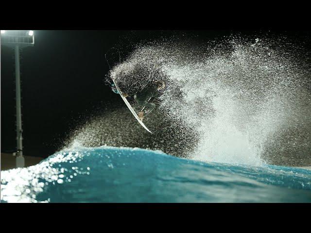 Hawaiian air specialist Luke Swanson tests Wavegarden´s new waves at Wave Park, South Korea.