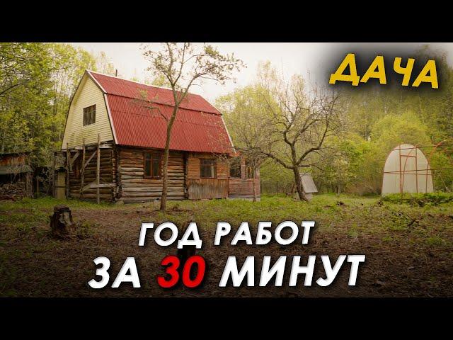  Год ремонта ДАЧИ за 30 минут!  Смотри,что из этого получилось!