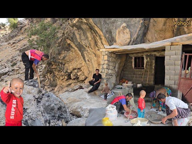 Iranian nomadic life: completing the interior of the house#nomadic iran#kohgol