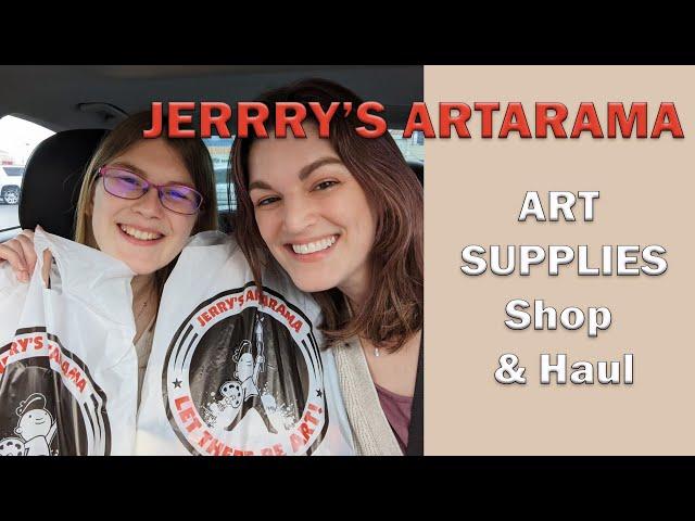 JERRY'S ARTARAMA Shopping Trip and Art Supply Haul