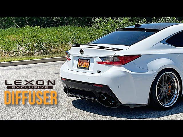 DIY: Installing the Lexon Exclusive carbon fiber diffuser on a Lexus RC F.