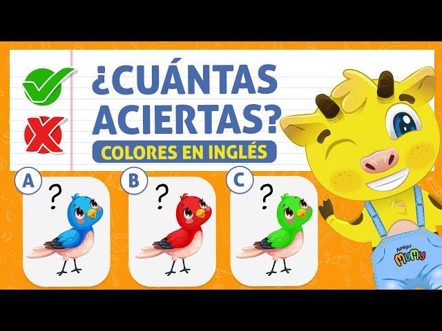 Los Colores en Inglés | Examen De Inglés | Inglés Para Niños