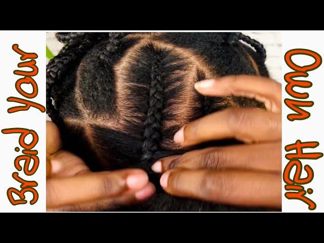 How To Cornrow For Beginners | Unaverage K3