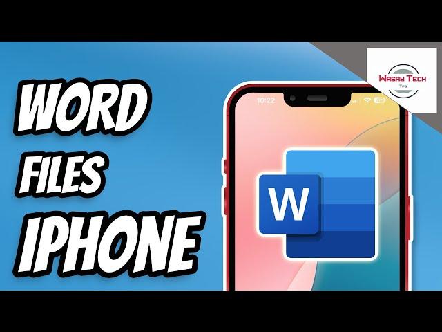 How to Open Word Files on iPhone 2025 | How to Edit Word Files on iPhone 2025