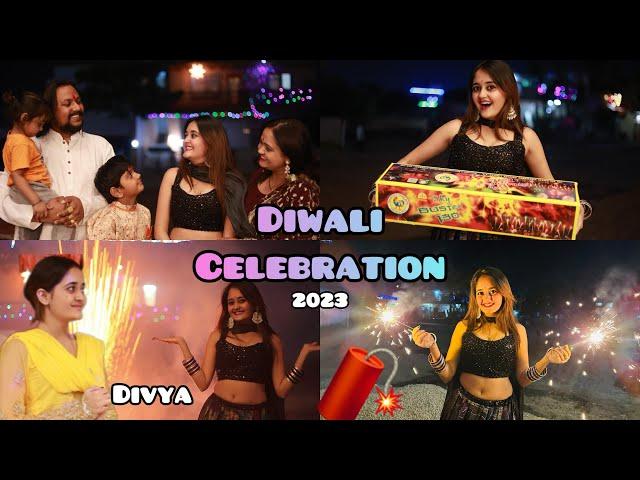 Biggest Diwali Celebration of Bindass Kavya with Divya Best Fireworks Pathake Diwali Vlogs 2023