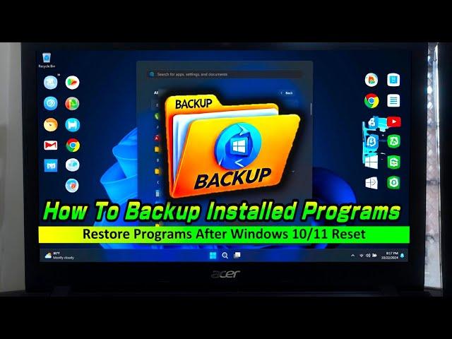 How To Backup Installed Programs – Restore Programs After Windows 10/11 Reset