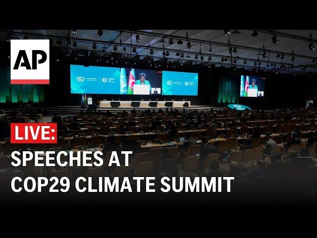 COP29 LIVE: World leaders speak at U.N. climate summit in Azerbaijan