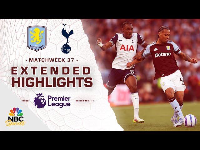 Aston Villa v. Tottenham Hotspur | PREMIER LEAGUE HIGHLIGHTS | 5/16/2025 | NBC Sports