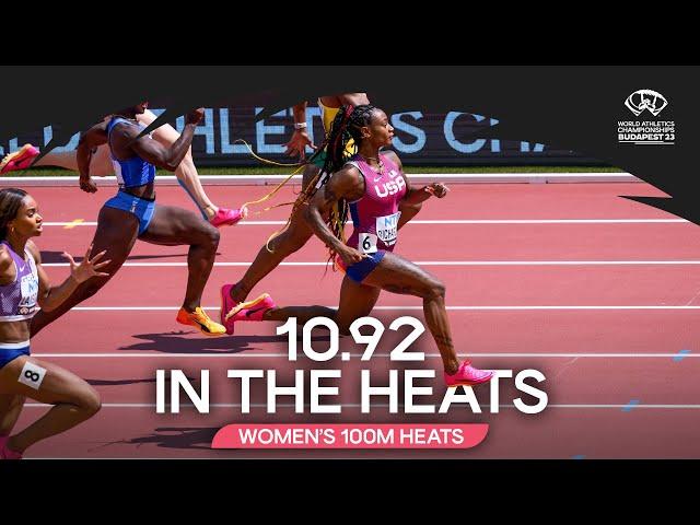 Sha'Carri Richardson storms to 10.92 in 100m heats | World Athletics Championships Budapest 23