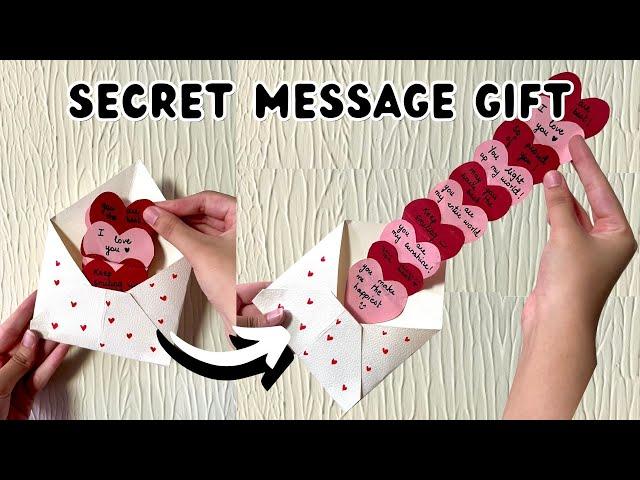 Heart Secret Message Gift For Boyfriend/Girlfriend/Bestfriend On Valentine's Day | 3D Paper Crafts