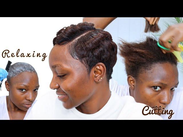 HOW TO STYLE SHORT HAIR AT HOME | Pixie cut black hair