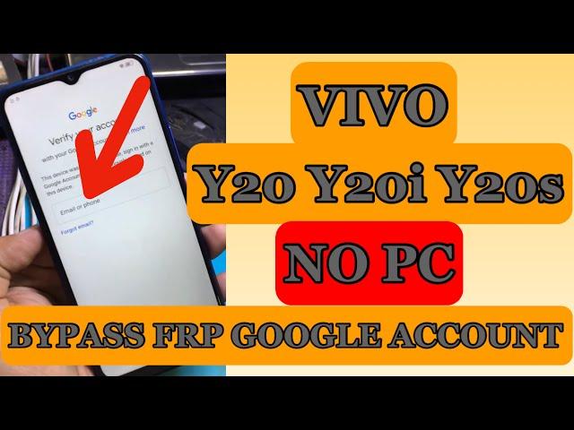 Vivo Y20 Y20i Y20s FRP BYPASS Without PC | Vivo V2043 FRP BYPASS / Remove Google Account