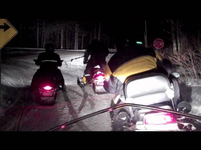 Snowmobiling at Barry's Bay Ontario