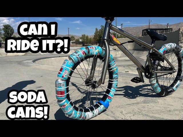 Soda Can BMX Tires! Can I Ride It?!