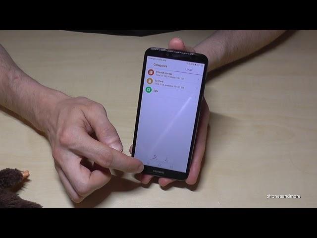 Huawei Y6 (2018): How to transfer data to the micro SD card? internal storage to microSD