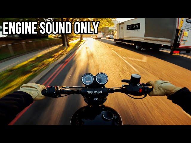 Morning Cruise | TRIUMPH SCRAMBLER 900 | POV RAW SOUND [4K]