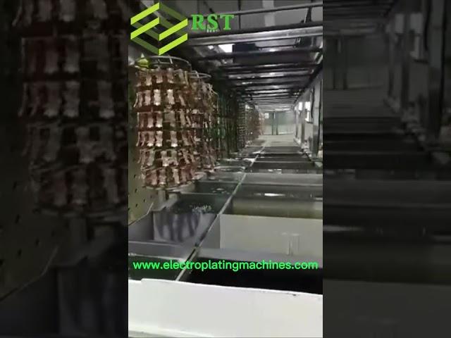 Hanging electroplating machine line