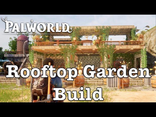 PALWORLD Farming Rooftop Garden & Crafting Station Build / Speed Build Video