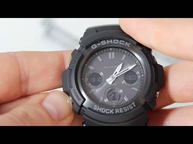 Часы Casio G-SHOCK AWG-M100B-1A [AWG-M100B-1AER] - Инструкция, как настроить