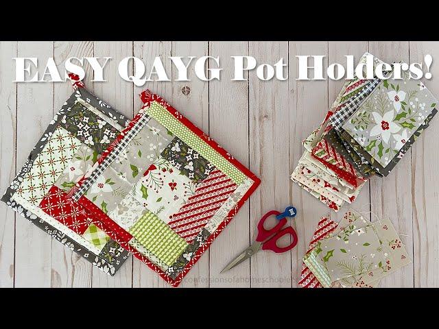 EASY Quilt As You Go ~ Pot Holder Tutorial! // VLOGMAS 17