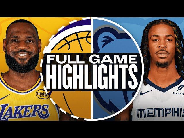 LAKERS at GRIZZLIES | FULL GAME HIGHLIGHTS | November 6, 2024