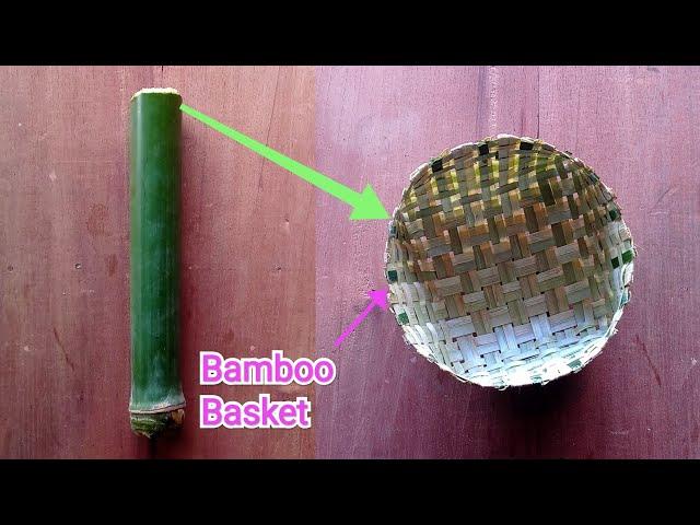 Bamboo Basket | Cute basket making idea