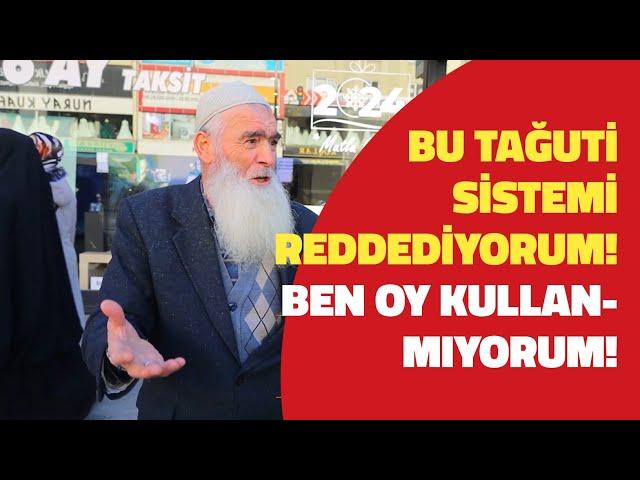 Bu Tağuti Sistemi Reddediyorum! Ben Oy Kullanmıyorum!