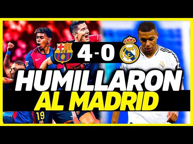 LOS GALÁCTICOS DEL MADRID FUERON HUMILLADOS (0-4) | ¿BARCELONA MEJOR EQUIPO DEL MUNDO?