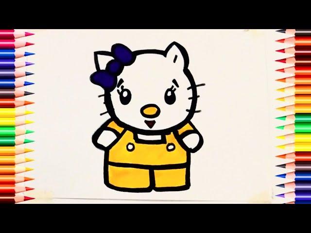 Let's Draw a Cute Hello kitty  For Kids and Beginners.