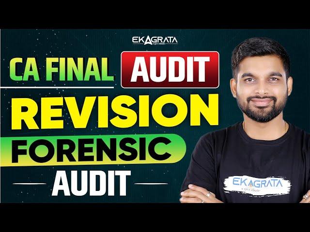 CA Final Audit Revision May 25 | Forensic Audit CA Final | By CA Aakash Pednekar Sir