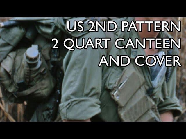 US 1968 2nd Pattern 2 Quart Collapsible Canteen and 1969 Cover