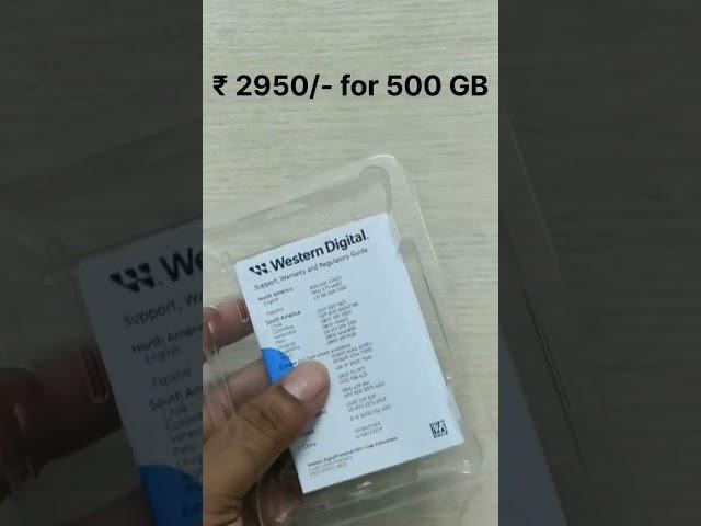 WD best SSD Blue SA510 SATA SSD Just ₹ 2950/- for 500 GB #wd #ssd #shorts