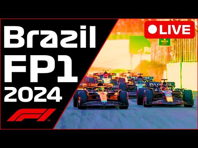 F1 LIVE - Brazil GP FP1 - Commentary + Live Timing