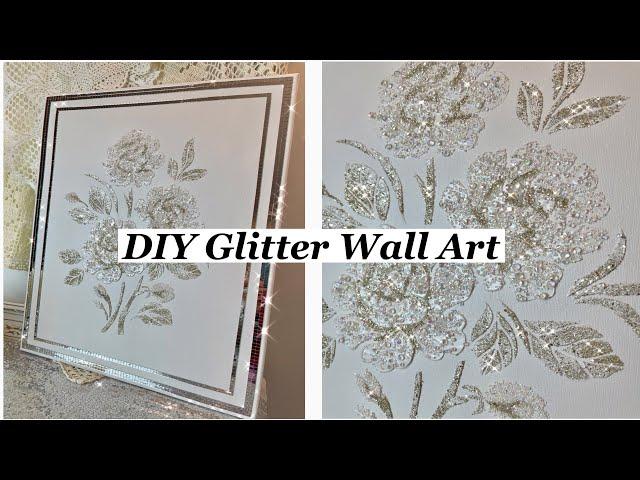 MAKE THIS WALL ART / Laura’s Art Corner Glitter and Diamond Gems