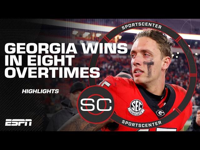 SportsCenter Highlights   Georgia beats Georgia Tech in EIGHT OVERTIMES | ESPN College Football