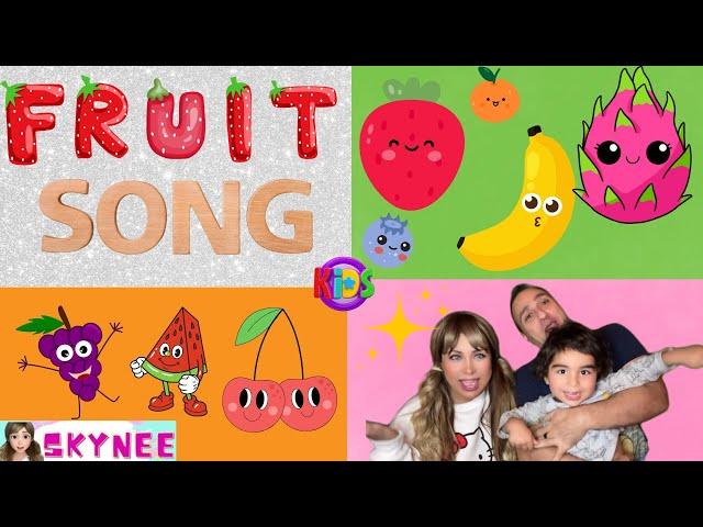 SKYNEE Fruit Song | Best Toddler and Baby Leaning Video + More Kids song