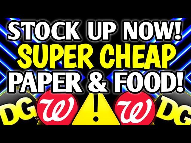 PAY $.78 EACH!! DON'T MISS THIS! CRAZ-E CHEAP PAPER & FOOD PRODUCTS! DOLLAR GENERAL & WALGREENS!