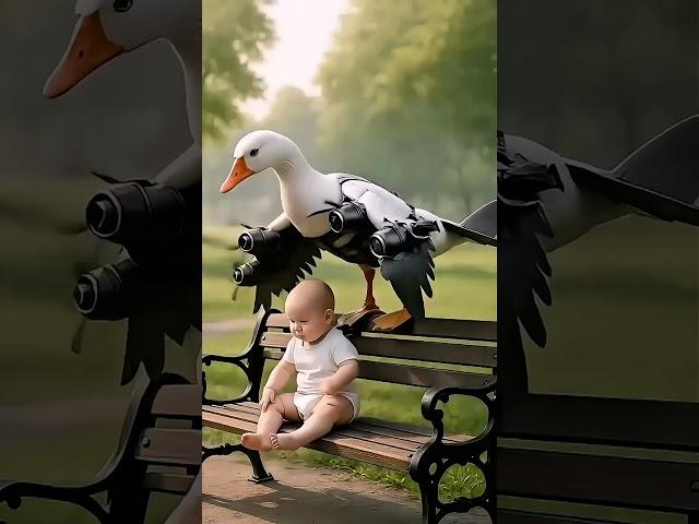 duck rescued baby #shorts #shortsfeed #baby #duck #dog #trending #ytshorts #viralshorts #ballerina