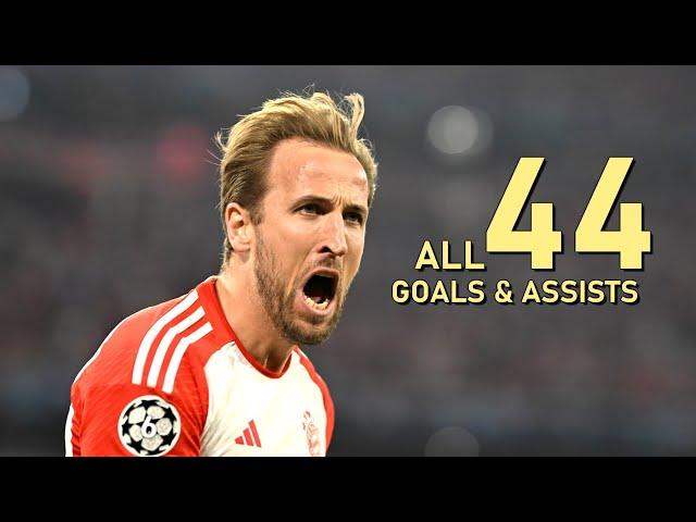 Harry Kane All 44 Goals & Assists for Bayern 2023/2024