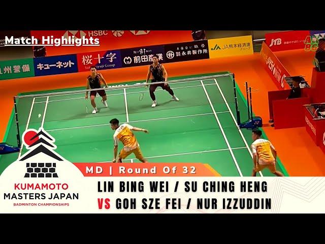 R32 - Japan Masters 2024 - Goh Sze Fei/Nur Izzuddin (MAS) vs Lin Bing Wei/Su Ching Heng (TPE)