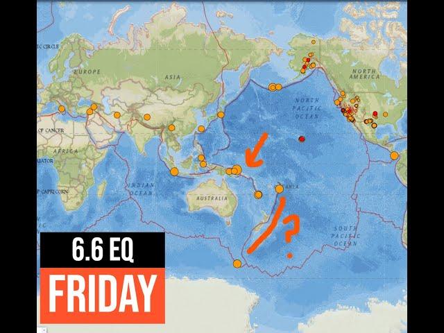 6.6 Earthquake Papua New Guinea. 2.6 Cascadia. Friday Update 11/15/2024