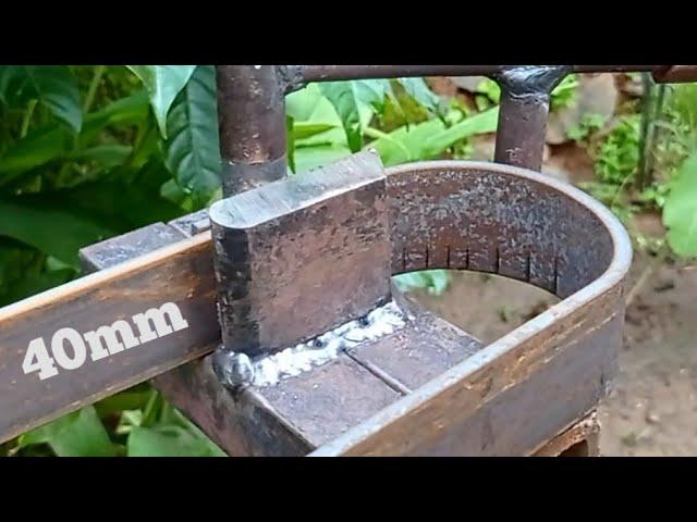 How To Easily Bend Flat Bar || Simple ideas To Flat Bar Bending