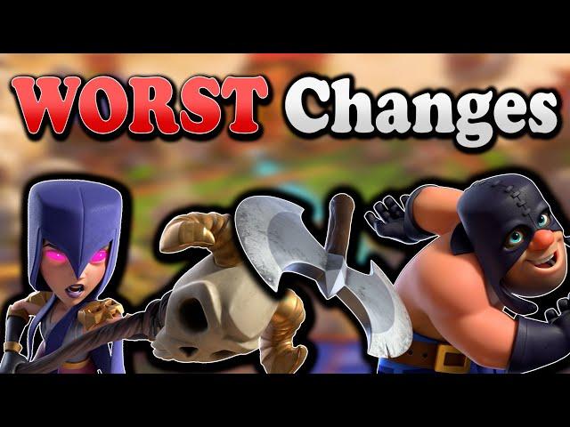 Top 10 WORST Balance Changes in Clash Royale History