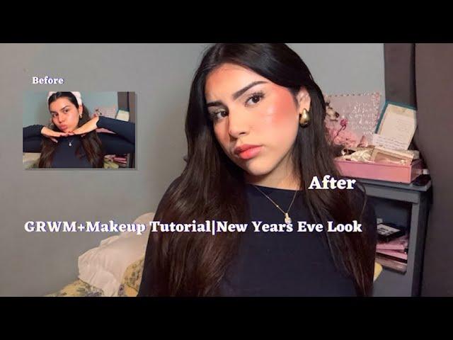 GRWM+Yapping| Makeup Tutorial+New Years Eve Look(Dewy Full Face)