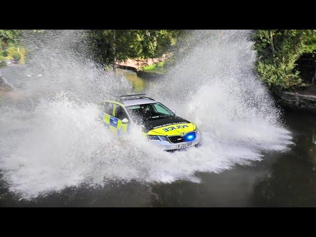 REAL Police Car SENDS IT into DEEP Water!