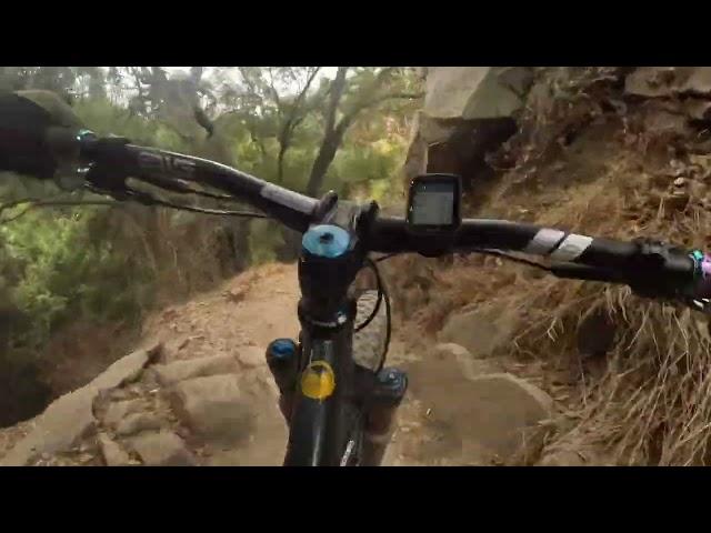 El Prieto (unedited) “fun lines” on a SS ripping down this technical single track