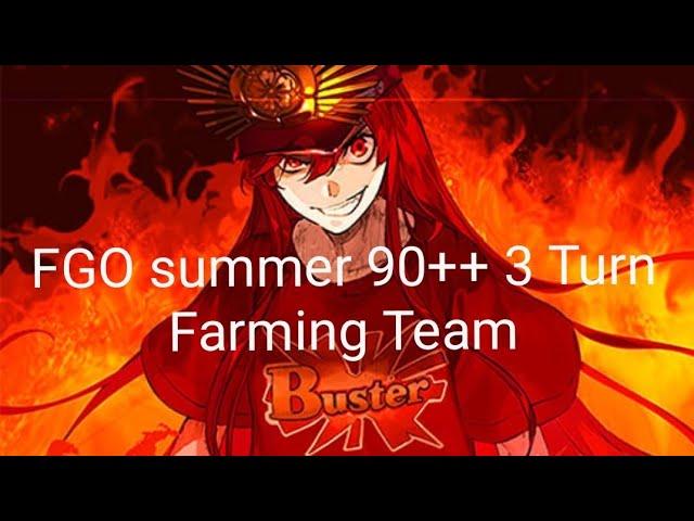 Fate/Grand Order Summer 2024 90++ 3T farming team