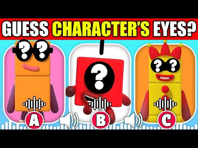 Guess the NUMBERBLOCKS Characters by Their Eyes & Voice!  | NumberBlocks Animation | 1, 2, 3, 4, 5